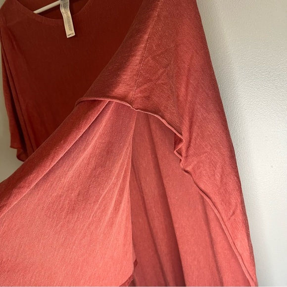 Eileen Fisher Womens Silk Linen Kimono Top High Low Boho Lightweight Vacation - Picture 5 of 8